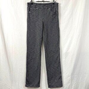 Kühl Moava Pants Womens Sz 10 Grey Straight-Leg Stretch Knit Pull On Hike Yoga